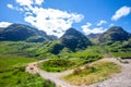 Landscape of glencoe at highland in scotland, uk